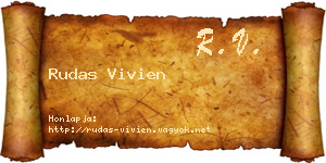 Rudas Vivien névjegykártya